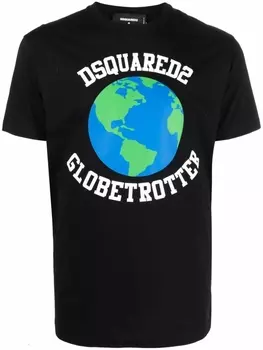 Dsquared2 футболка с логотипом, черный