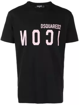 Dsquared2 футболка с логотипом, черный