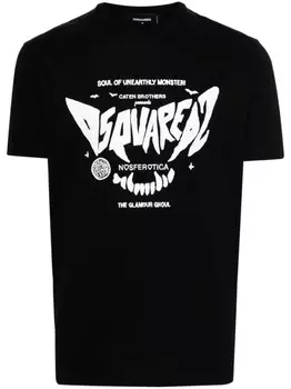 Dsquared2 футболка с логотипом, черный