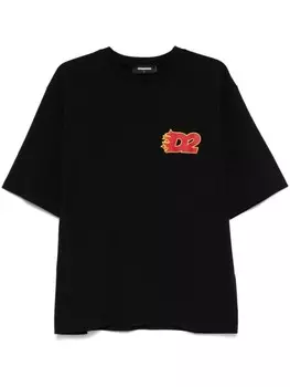 DSQUARED2 футболка с логотипом, черный
