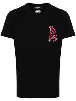 Dsquared2 футболка с логотипом, черный