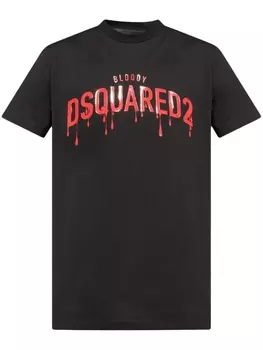 Dsquared2 футболка с логотипом, черный