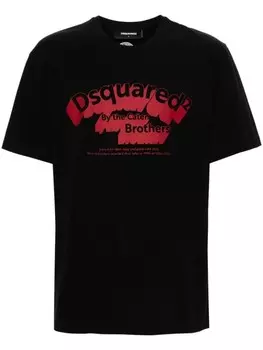 DSQUARED2 футболка с логотипом, черный