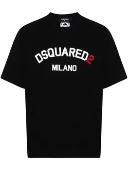 DSQUARED2 футболка с логотипом, черный