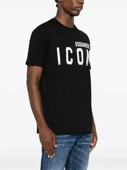 DSQUARED2 футболка с логотипом, черный