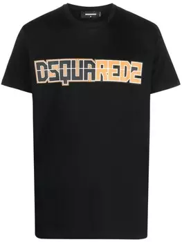 Dsquared2 футболка с логотипом, черный