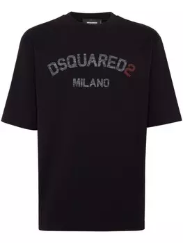 DSQUARED2 футболка с логотипом, черный