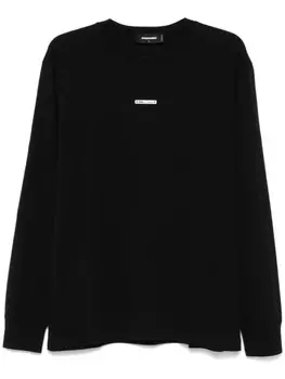 DSQUARED2 футболка с логотипом, черный