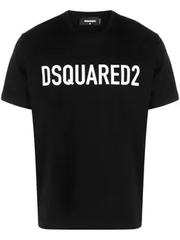 DSQUARED2 футболка с логотипом, черный