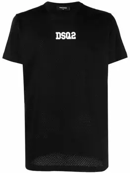 DSQUARED2 футболка с логотипом, черный