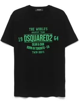 DSQUARED2 футболка с логотипом, черный