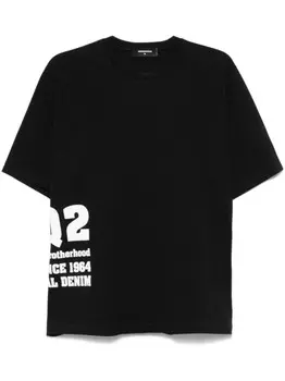 DSQUARED2 футболка с логотипом, черный