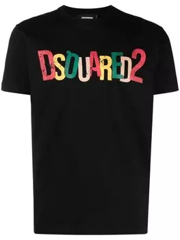 DSQUARED2 футболка с логотипом, черный