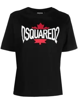Dsquared2 футболка с логотипом, черный
