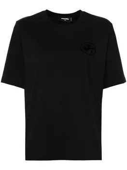 DSQUARED2 футболка с логотипом, черный