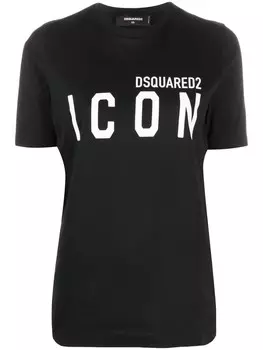 DSQUARED2 футболка с логотипом, черный