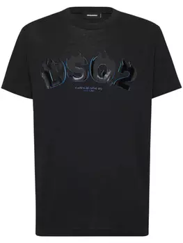 DSQUARED2 футболка с логотипом, черный