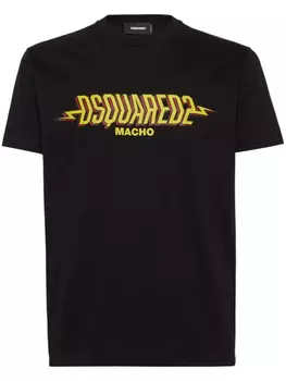 DSQUARED2 футболка с логотипом, черный