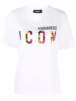 Dsquared2 футболка с логотипом Icon, белый