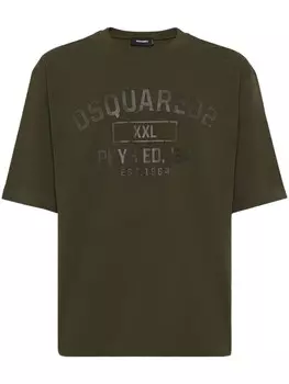 DSQUARED2 футболка с логотипом, коричневый
