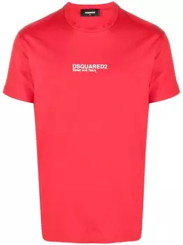Dsquared2 футболка с логотипом, красный