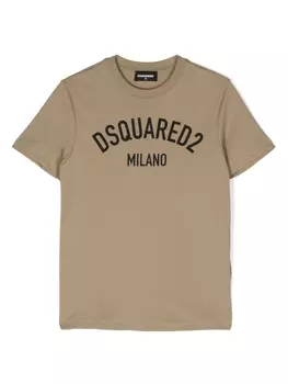 Dsquared2 футболка с логотипом, нейтральный цвет