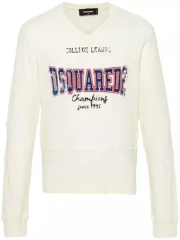 Dsquared2 футболка с логотипом, нейтральный цвет