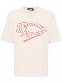 Dsquared2 футболка с логотипом, нейтральный цвет