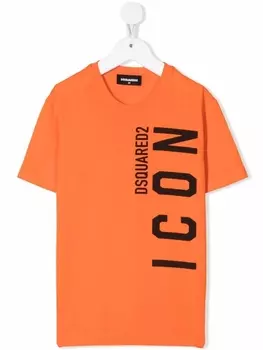 Dsquared2 футболка с логотипом, оранжевый
