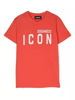 Dsquared2 футболка с логотипом, оранжевый