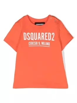 Dsquared2 футболка с логотипом, оранжевый