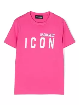 Dsquared2 футболка с логотипом, розовый