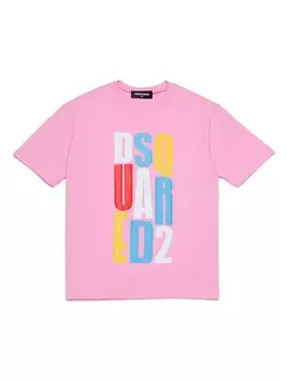 Dsquared2 футболка с логотипом, розовый