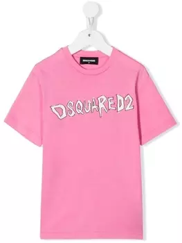 Dsquared2 футболка с логотипом, розовый