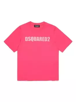 Dsquared2 футболка с логотипом, розовый