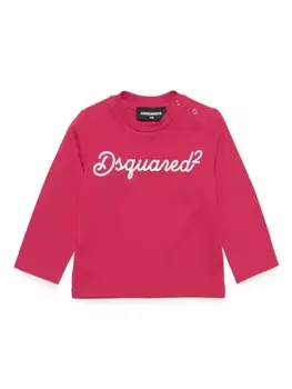 Dsquared2 футболка с логотипом, розовый