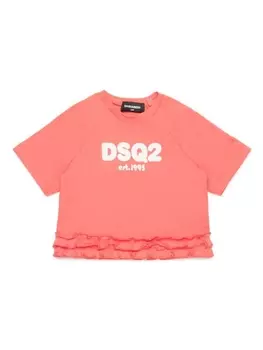 Dsquared2 футболка с логотипом, розовый