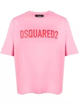 Dsquared2 футболка с логотипом, розовый