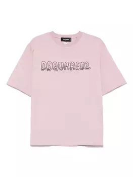 DSQUARED2 футболка с логотипом, розовый
