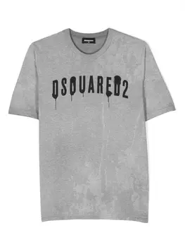 Dsquared2 футболка с логотипом, серый