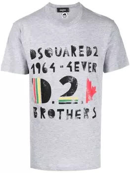 Dsquared2 футболка с логотипом, серый
