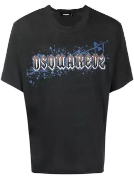 Dsquared2 футболка с логотипом, серый