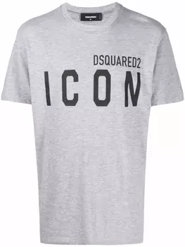Dsquared2 футболка с логотипом, серый