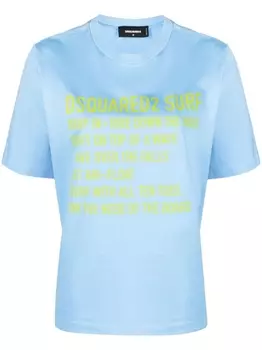Dsquared2 футболка с логотипом, синий