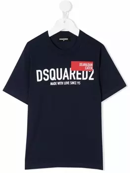 Dsquared2 футболка с логотипом, синий