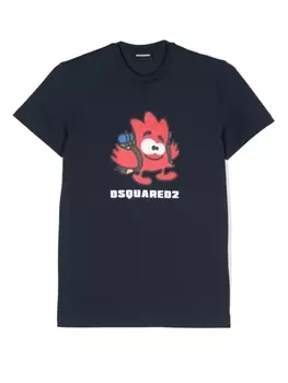 Dsquared2 футболка с логотипом, синий