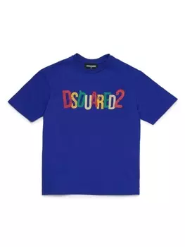 Dsquared2 футболка с логотипом, синий