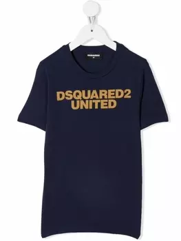 Dsquared2 футболка с логотипом, синий