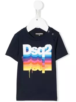 Dsquared2 футболка с логотипом, синий