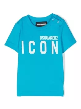 Dsquared2 футболка с логотипом, синий